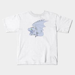 Cute Grey Cat Dragon Kids T-Shirt